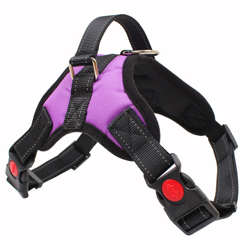 Coleiras, Guias e Peitorais - Peitoral / Colete Peitoral ajustável para cães - Cinto de arnês refletivo de sela Oxford código: 0032