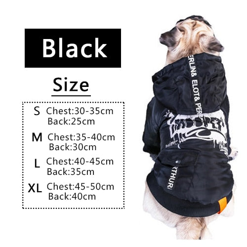 Roupas - Frio / Jaqueta de algodão Casaquinho com capuz e botões - HOOPET código: 0045