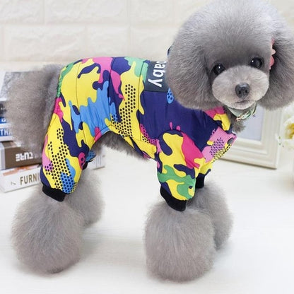 Roupas - Frio / Jaqueta Quente Bomber Camuflagem Estilosa- DOGBABY código: 0046