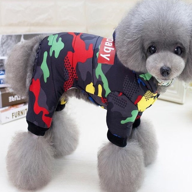 Roupas - Frio / Jaqueta Quente Bomber Camuflagem Estilosa- DOGBABY código: 0046
