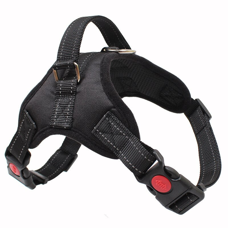 Coleiras, Guias e Peitorais - Peitoral / Colete Peitoral ajustável para cães - Cinto de arnês refletivo de sela Oxford código: 0032